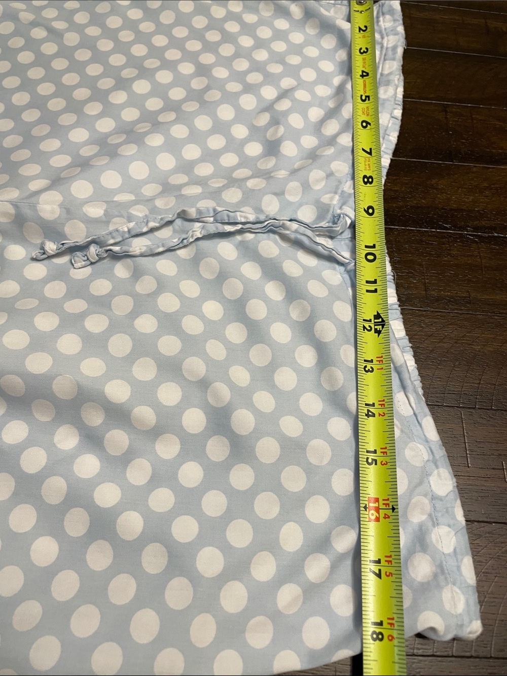 Vintage I. Magnin Light Blue White Polka Dot Pajama Set Size M Button Down Lou - Picture 7 of 10